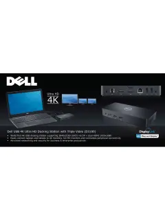 Dell D3100 USB 3.0 Ultra HD Triple Video Docking Station